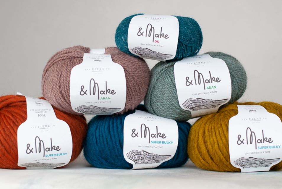 Yarn range &Make by The Fibre Co